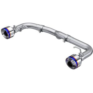 MBRP 2022 Subaru BRZ 2.4L/Toyota GR86 2.4L 2.5in Dual Split Rear Exit w/5in OD Burnt End Tips - T304 - PS48053BE