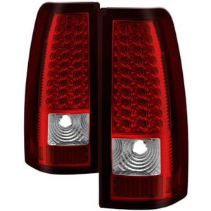 Xtune Chevy Silverado 1500/2500/3500 03-06 LED Tail Lights Red Clear ALT-ON-CS03-LED-RC - 5008787