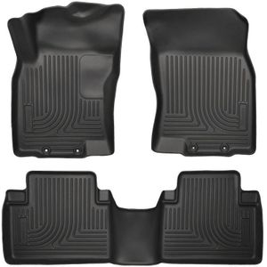 Husky Liners WeatherBeater 14 Nissan Rogue Front & Second Row Black Floor Liners - 98671