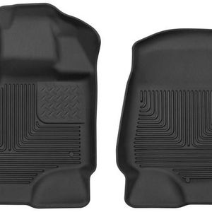 Husky Liners 15-17 Ford F-250 Super Duty Crew Cab X-Act Contour Black Front Floor Liners - 53361