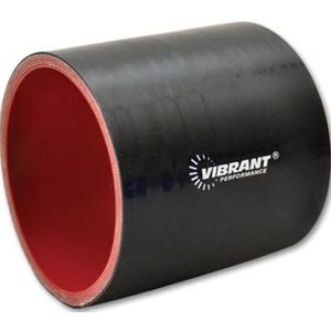Vibrant 4 Ply Reinforced Silicone Straight Hose Coupling - 3.25in I.D. x 3in long (BLACK) - 2720