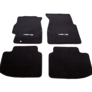 NRG Floor Mats - 96-00 Honda Civic 2DR &3DR (NRG Logo) - 4pc. - FMR-130NRG