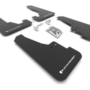 Rally Armor 16-25 Dodge Durango GT/Hellcat/RT/SRT 392/SXT Black UR Mud Flap White Logo - MF55-UR-BLK/WH