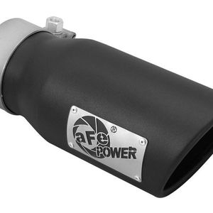 aFe MACHForce XP 3in Inlet x 4in Outlet x 9in Length Clamp-On Black Tip - 49T30401-B09