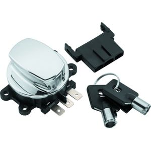 Twin Power 94-13 FLHR Chrome 96-10 Softail 93-08 FXDWG Fat Bob Styl Ignition Switch - 492398