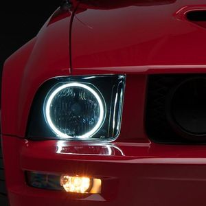 Raxiom 05-09 Ford Mustang GT V6 Axial Series CCFL Halo Projector Headlight- Blk Housing (Smkd Lens) - 49121