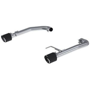 MBRP 15-23 Ford Mustang 2.3L EcoBoost T304 2.5in Axle Back w/ Dual CF SS Tips - T304 (Race Version) - PS72473CF