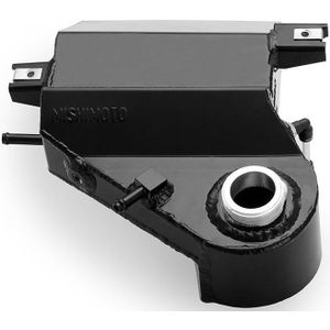 Mishimoto 03-07 Ford 6.0L Powerstroke Aluminum Degas Bottle - Black - MMRT-F2D-03BK