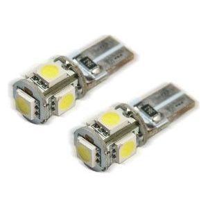 Oracle T10 5 LED 3 Chip SMD Bulbs (Pair) - Cool White - 4801-001