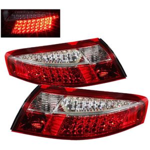Xtune Porsche 911 996 ( Non 4S. Turbo. GT3 ) 99-04 LED Tail Lights Red Clear ALT-ON-P99699-LED-RC - 5013132