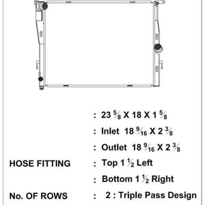 CSF 07-13 BMW M3 (E9X) Triple Pass Radiator - 7059
