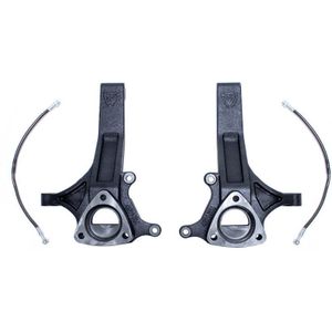 MaxTrac 02-18 Dodge RAM 1500 2WD 4.5in Front Lift Spindles w/Extended DOT Compliant Brake Lines - 702145