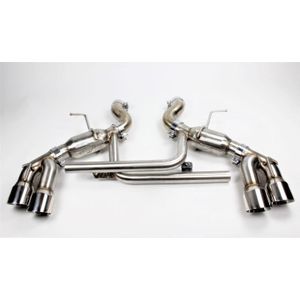 Mishimoto 2016+ Chevrolet Camaro SS Quad-Tip Pro Axle-Back Exhaust w/ Polished Tips - MMEXH-CAM8-16AQTPP