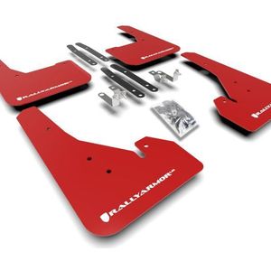 Rally Armor 18-25 Toyota Corolla Hatchback Red UR Mud Flap w/White Logo - MF67-UR-RD/WH