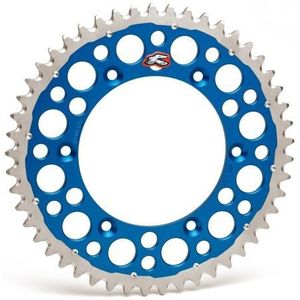 Renthal 99-05 Yam YZ125/G-250F/ YZ400-450/ 88-89 Honda XR 250R Rear Twinring - Blue 520-48P Teeth - 1500-520-48GPBU