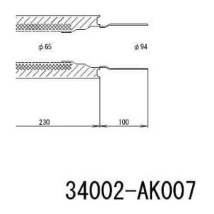 HKS UNIVERSAL EX H/M SUS 130-65 (MOQ: 8pcs) - 34002-AK007