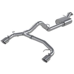 MBRP 21-22 Ford Bronco 2.3/2.7L EcoBoost 2/4-Dr 3in Catback Dual Split Rear Exit Aluminized Steel - PS5241AL
