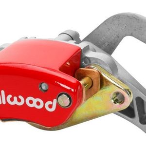 Wilwood Caliper-MC4 Mechanical-R/H - Red w/ Logo 1.19in Piston .81in Disc - 120-12069-RD