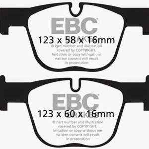 EBC 12+ BMW 335 3.0 Turbo (F30) Yellowstuff Rear Brake Pads - DP42131R