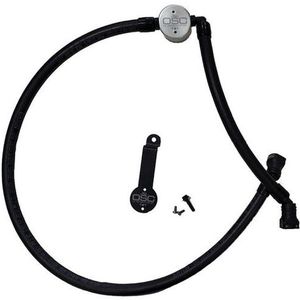 J&L 18-25 Jeep Wrangler JL 3.6L Driver Side Oil Separator 3.0 - Clear Anodized - 3069D-C