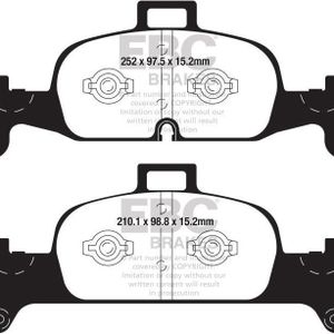EBC 2018+ Audi A4 Allroad Quattro 2.0L Turbo Yellowstuff Front Brake Pads - DP42290R