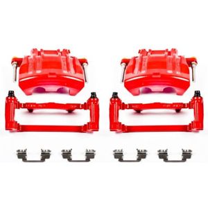 Power Stop 2012 Chrysler 300 Front Red Calipers w/Brackets - Pair - S5016A