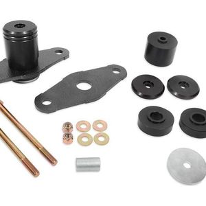 BMR 11-18 Dodge Challenger Motor Mount Solid Bushing Upgrade Kit - Black Anodized - MM111