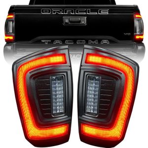 Oracle Lighting 16-23 Gen 3 Toyota Tacoma Black Series Flush Style LED Tail Lights - 5911-504-T