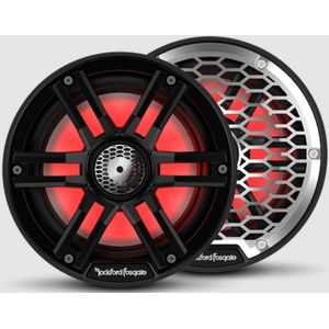 Rockford Fosgate M2 6.5in. Color Optix Marine 2-Way Speakers (Pair) - Black - M2-65B