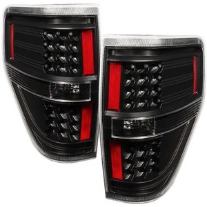 Xtune Ford F150 09-14 LED Tail Lights Black ALT-JH-FF15009-LED-BK - 9025624