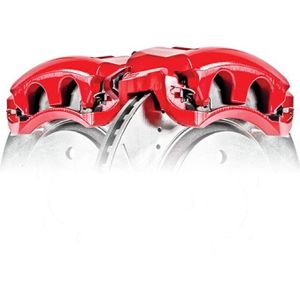 Power Stop 12-16 Ford F-250 Super Duty Front Red Caliper - Pair - S5486