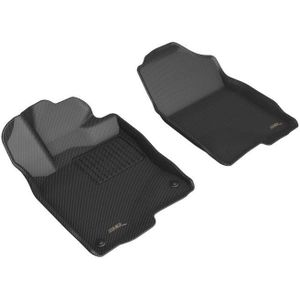 3D MAXpider 2022 Honda Civic Kagu 1st Row Floormat - Black - L1HD11911509