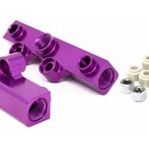 Torque Solution Top Feed Fuel Rails: 02-14 Subaru WRX / 07-18 STI - Purple - TS-SU-400PR.2