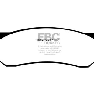 EBC 00-01 Dodge Ram 1500 (4WD) Pick-up 3.9 Extra Duty Front Brake Pads - ED91267