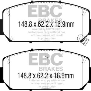 EBC 16+ Acura ILX 2.4 Yellowstuff Front Brake Pads - DP43049R