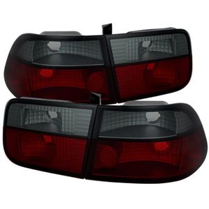 Spyder Honda Civic 96-00 2Dr Crystal Tail Lights Red Smoke ALT-YD-HC96-2D-CRY-RS - 5076557