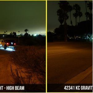 KC HiLiTES 07-18 Jeep JK (Not for Rubicon/Sahara) 7in. Gravity LED Pro DOT Headlight (Pair Pack Sys) - 42341