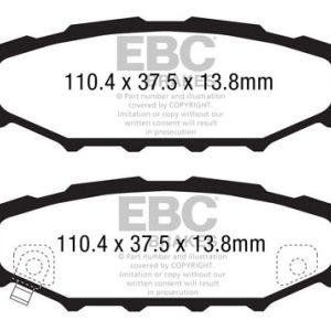 EBC 08-10 Subaru Impreza 2.5 Bluestuff Rear Brake Pads - DP51584NDX