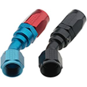 Fragola -8AN x 30 Degree Pro-Flow Hose End - Black - 223008-BL