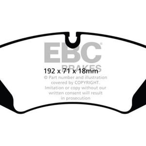 EBC 14+ Land Rover LR4 3.0 Supercharged Extra Duty Front Brake Pads - ED92123