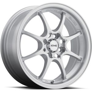 Konig Helium 15x6.5 4x100 ET40 Silver - HE65D0440S
