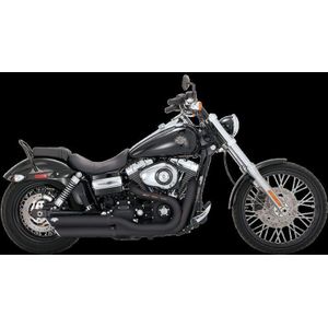 Vance & Hines Harley Davidson 08-17 Dyna / Fatbob/ Wide Glide Twin Slash 3in Slip-On Exhaust - 46845