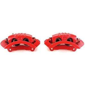 Power Stop 06-08 Dodge Ram 1500 Rear Red Calipers w/Brackets - Pair - S4894
