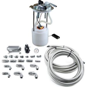 DeatschWerks 05-19 Yukon/Tahoe/Suburban DW400 Pump Module and Return SS CPE Plumbing Kit - 9-401-601-7015