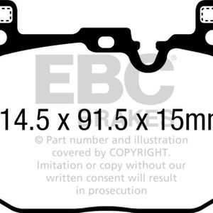 EBC 2018+ BMW X2 Yellowstuff Front Brake Pads - DP42393R