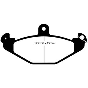 EBC 92-00 Dodge Viper 8.0 Yellowstuff Rear Brake Pads - DP4885R