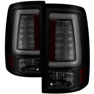 Spyder 09-16 Dodge Ram 1500 Light Bar LED Tail Lights - Black Smoke ALT-YD-DRAM09V2-LED-BSM - 5084033