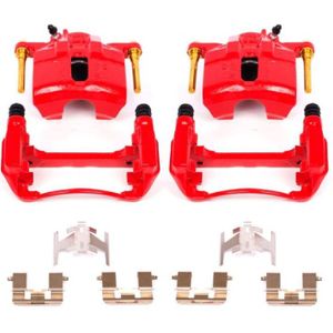 Power Stop 97-99 Acura CL Front Red Calipers w/Brackets - Pair - S1460