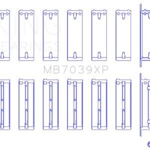 King BMW M20/M50 2.0L/2.5L/2.7L Performance Main Bearing Set - Size STD - GMB7039XP