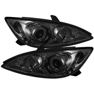 Spyder Toyota Camry 02-06 Projector Headlights LED Halo LED Smoke High H1 Low H1 PRO-YD-TCAM02-HL-SM - 5064325